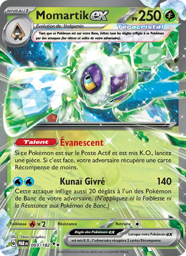 Carte Pokémon Momartik-ex #003 — Faille Paradoxe