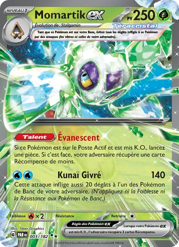 Carte Pokémon Momartik-ex #003 — Faille Paradoxe