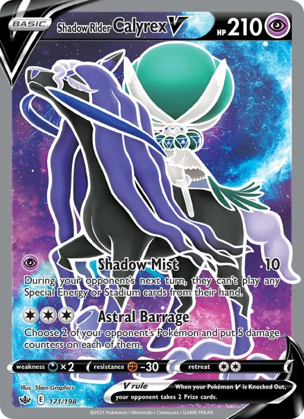 Shadow Rider Calyrex V #171 — Chilling Reign