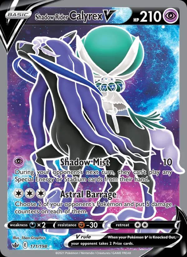 Shadow Rider Calyrex V #171 — Chilling Reign