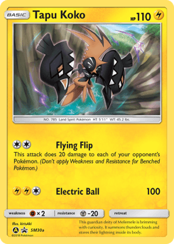 Tapu Koko GX #SM30a — Sun & Moon Promos