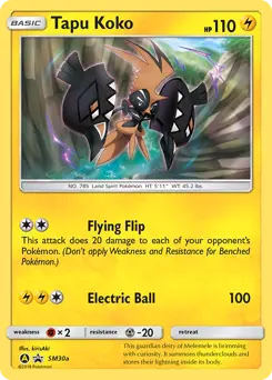 Carte Pokémon Tokorico #SM30a — Promos Soleil et Lune