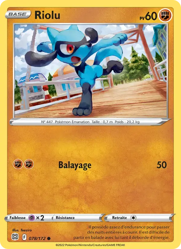 Carte Pokémon Riolu #078 — Stars Étincelantes