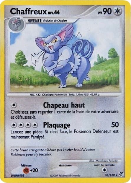 Carte Pokémon Chaffreux #36 — Diamant et Perle