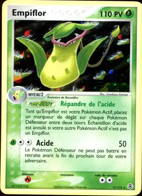 Carte Pokémon Empiflor #17 — Rouge Feu & Vert Feuille