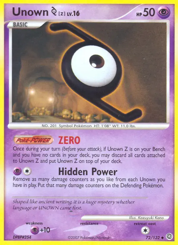 Unown Z #72 — Secret Wonders