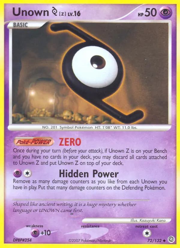 Unown Z #72 — Secret Wonders
