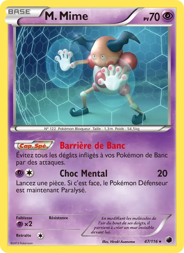 Carte Pokémon M. Mime #47 — Glaciation Plasma