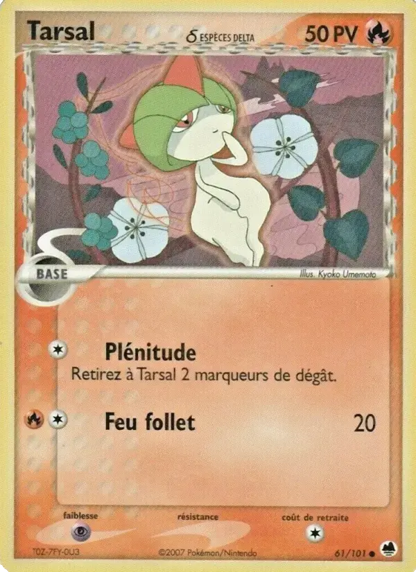 Carte Pokémon Tarsal δ #061 — Île des Dragons