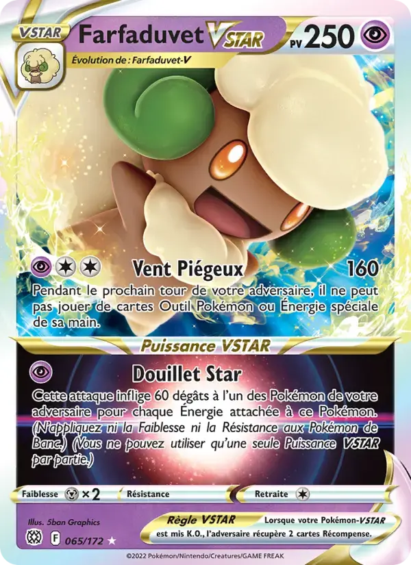Carte Pokémon Farfaduvet VSTAR #065 — Stars Étincelantes