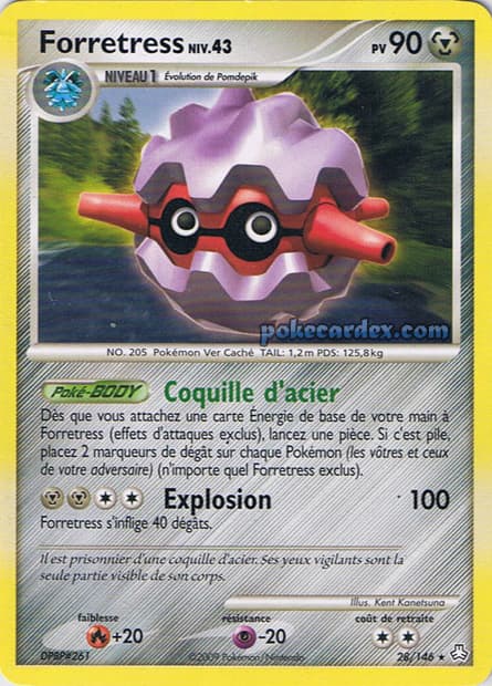 Carte Pokémon Forretress #28 — Éveil des Légendes