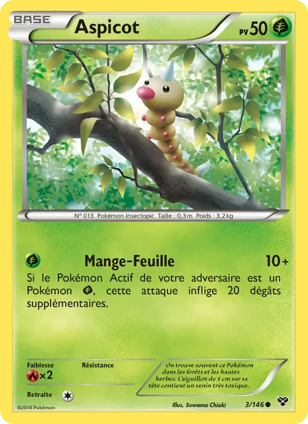 Carte Pokémon Aspicot #3 — XY