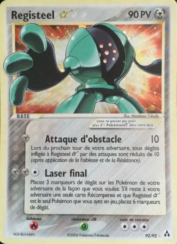 Carte Pokémon Registeel ☆ #92 — Créateurs de Légendes