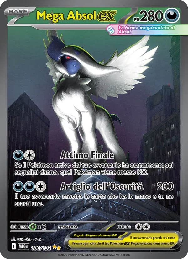 Carte Pokémon Méga-Absol-ex #180 — Méga-Évolution