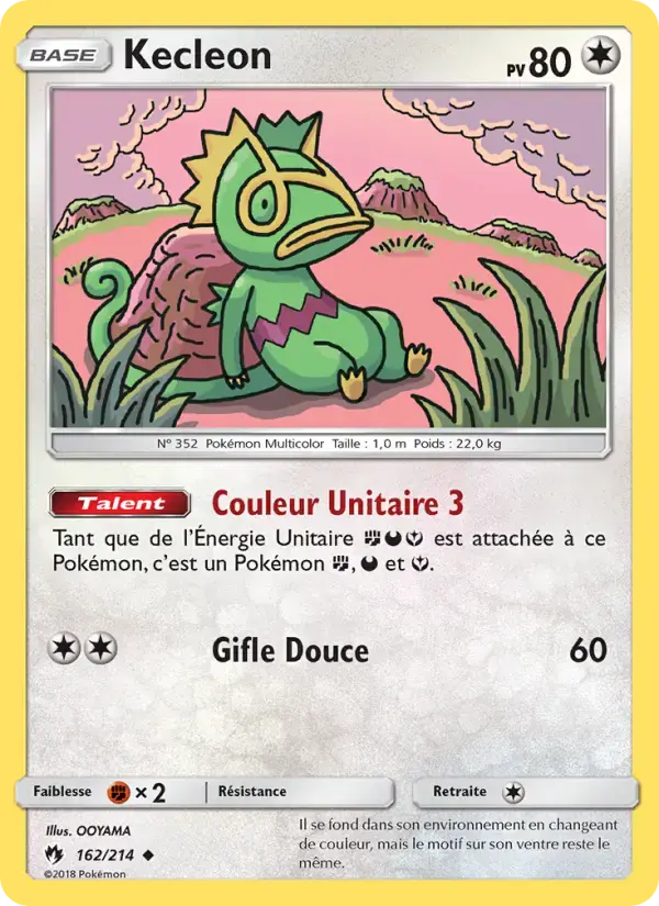 Carte Pokémon Kecleon #162 — Tonnerre Perdu