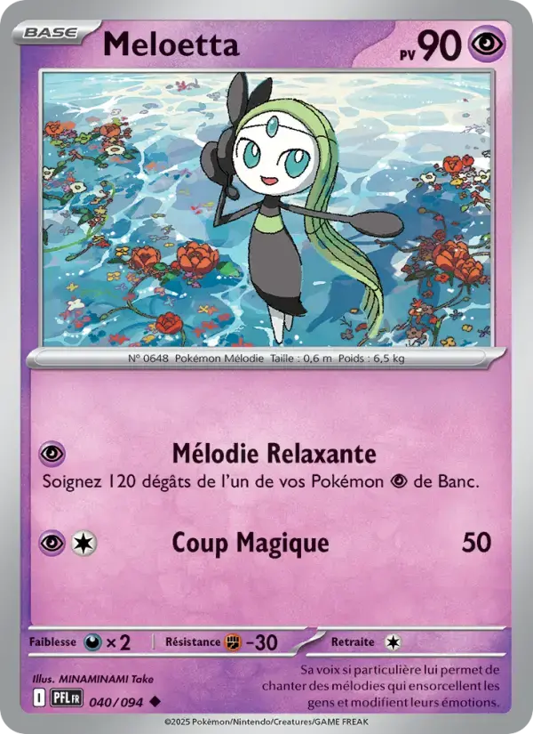 Carte Pokémon Meloetta #040 — Flammes Fantasmagoriques