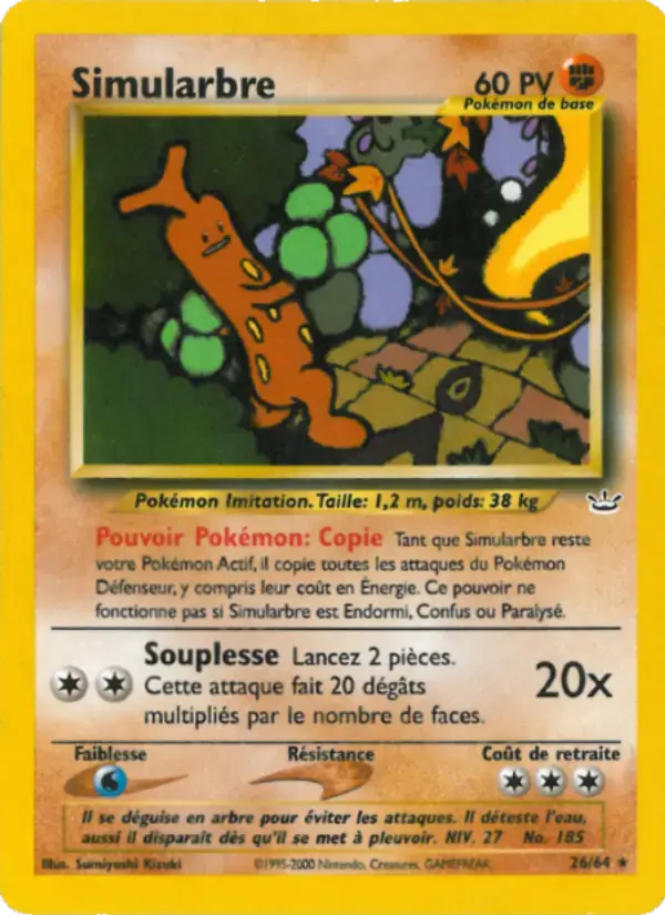 Carte Pokémon Simularbre #26 — Neo Revelation