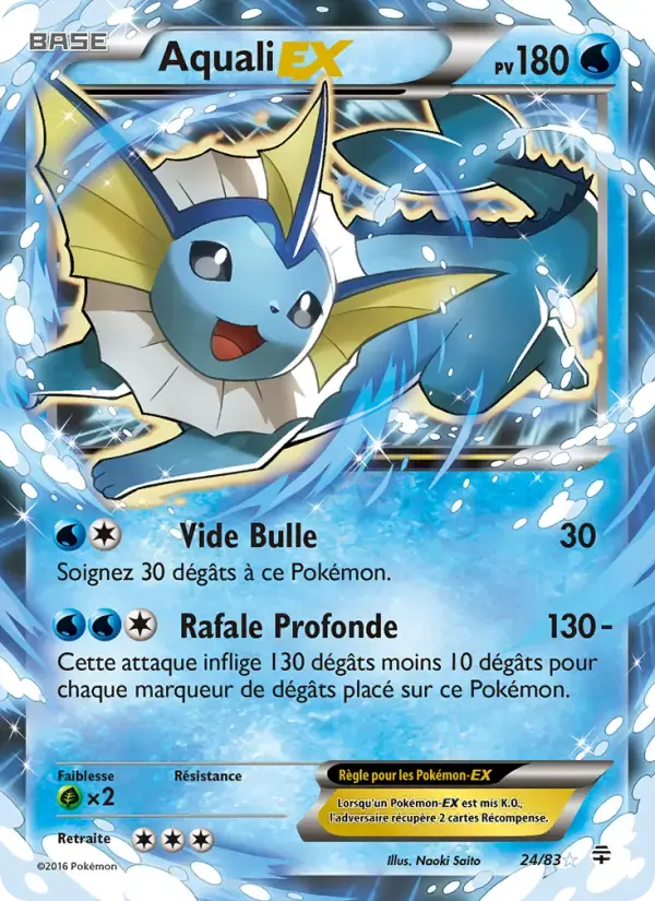 Carte Pokémon Aquali-EX #24 — Générations