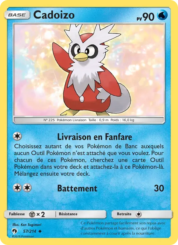 Carte Pokémon Cadoizo #57 — Tonnerre Perdu