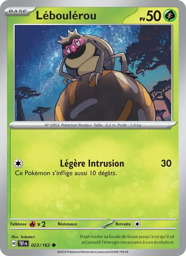 Carte Pokémon Léboulérou #023 — Forces Temporelles