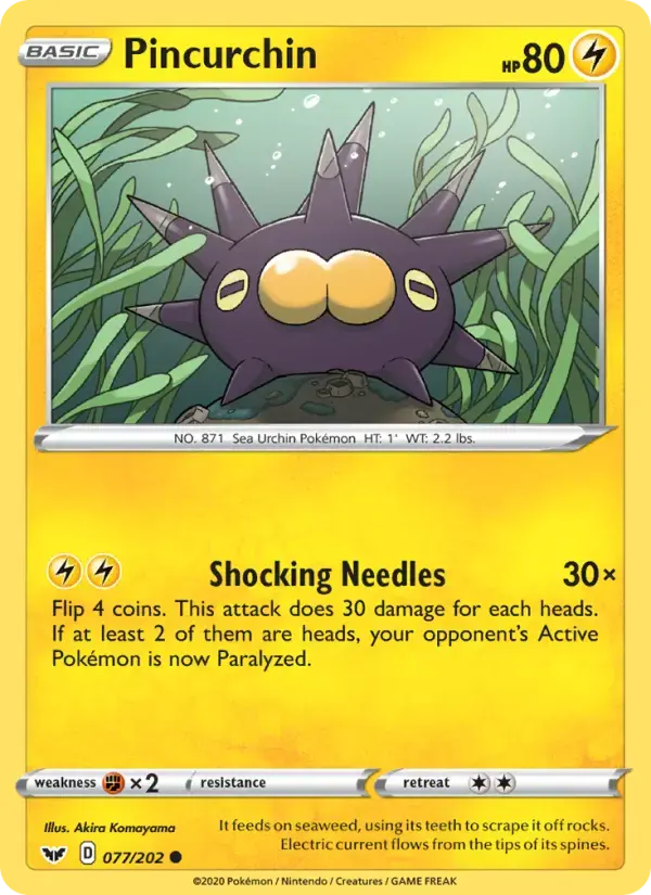 Pincurchin #77 — Sword & Shield