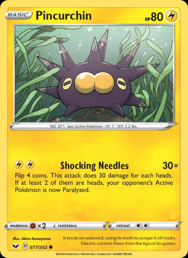 Pincurchin #77 — Sword & Shield