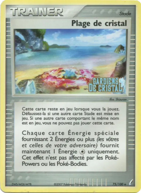 Carte Pokémon Plage de cristal #75 — Gardiens de Cristal