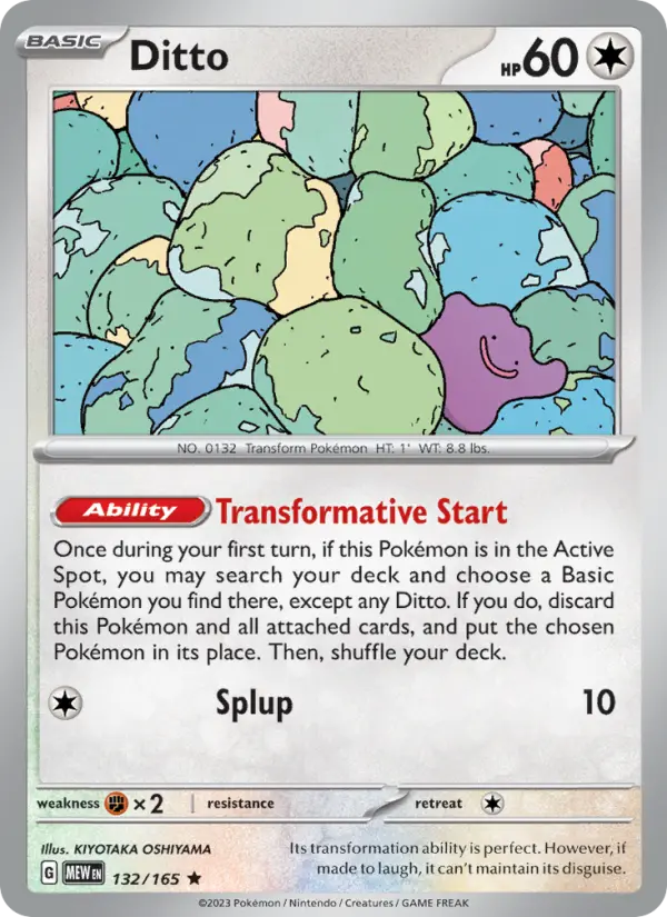 Carte Pokémon Métamorph #132 — Pokémon 151