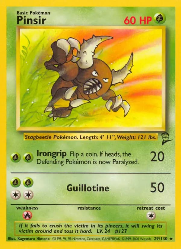 Pinsir #29 — Base Set 2