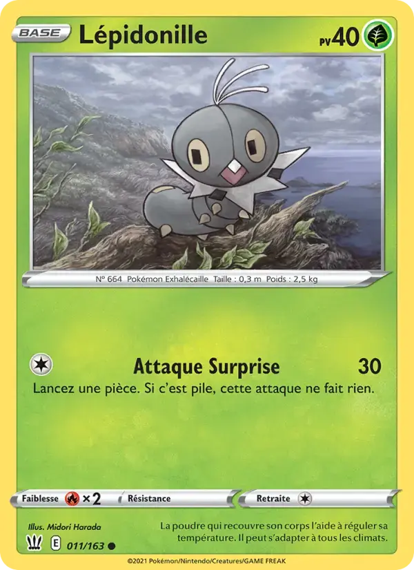 Carte Pokémon Lépidonille #11 — Styles de Combat