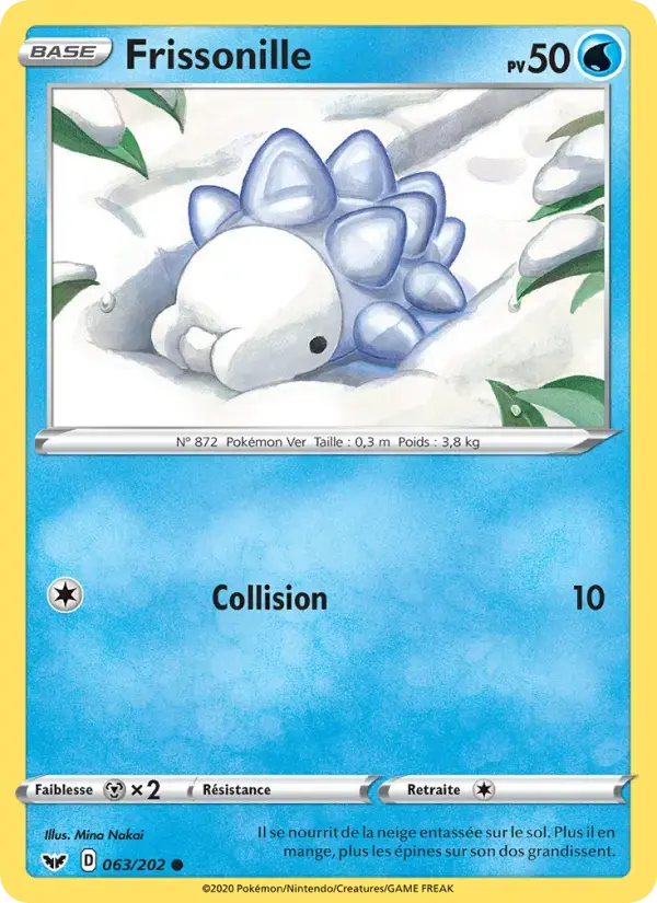 Carte Pokémon Frissonille #63 — Épée et Bouclier