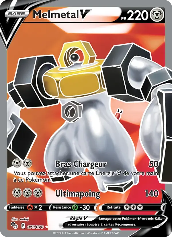 Carte Pokémon Melmetal V #075 — Pokémon GO