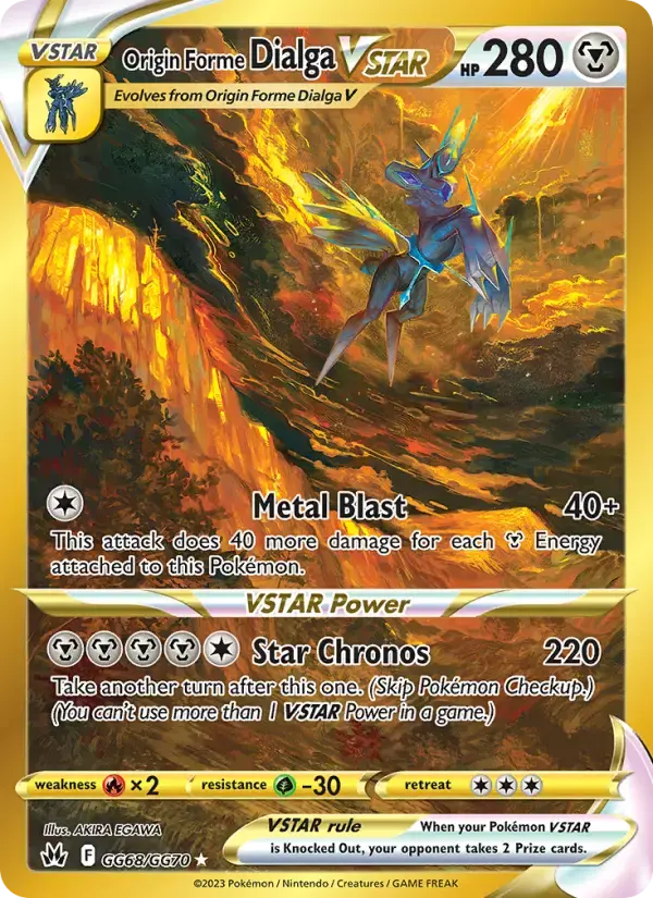 Origin Forme Dialga VSTAR #GG68 — Crown Zenith
