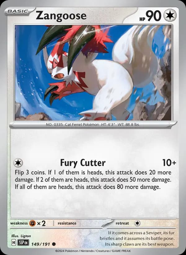 Zangoose #149 — Surging Sparks