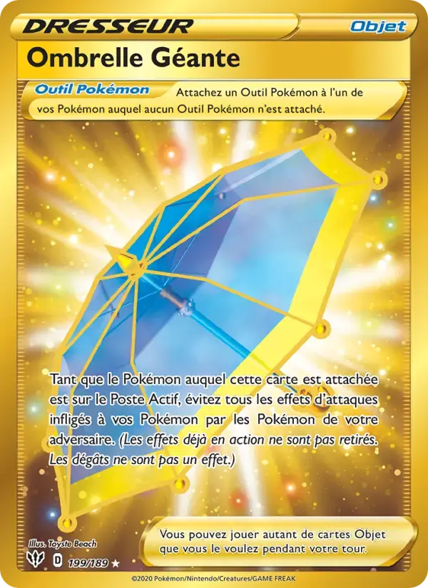 Carte Pokémon Ombrelle Géante #199 — Ténèbres Embrasées