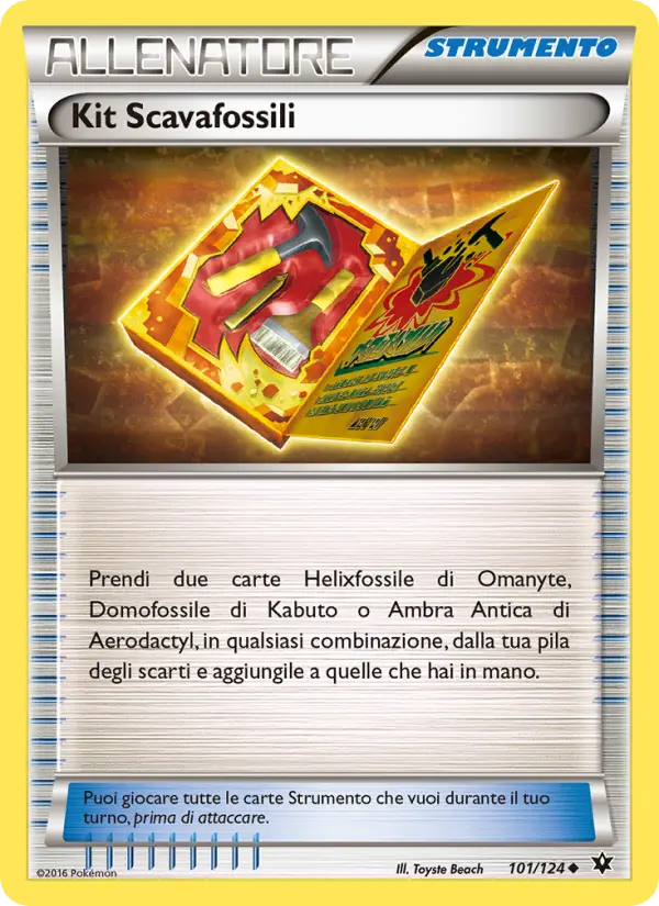 Carte Pokémon Kit d'Excavation de Fossiles #101 — Impact des Destins