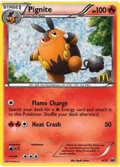 Carte Pokémon Grotichon #4 — 2012 Promo McDonald's