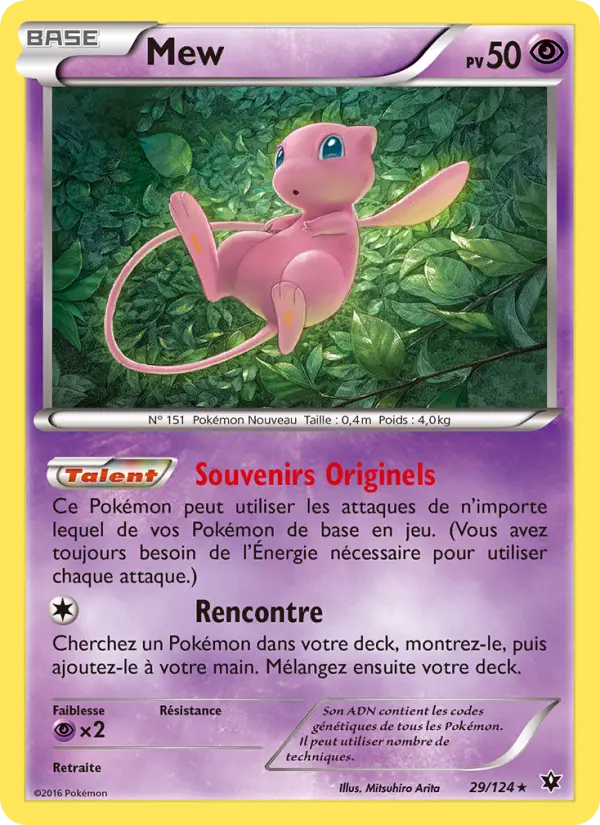 Carte Pokémon Mew #29 — Impact des Destins