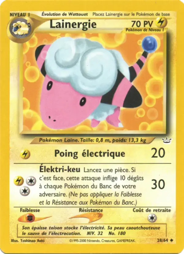 Carte Pokémon Lainergie #28 — Neo Revelation