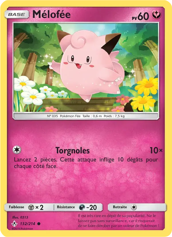 Carte Pokémon Mélofée #132 — Alliance Infaillible