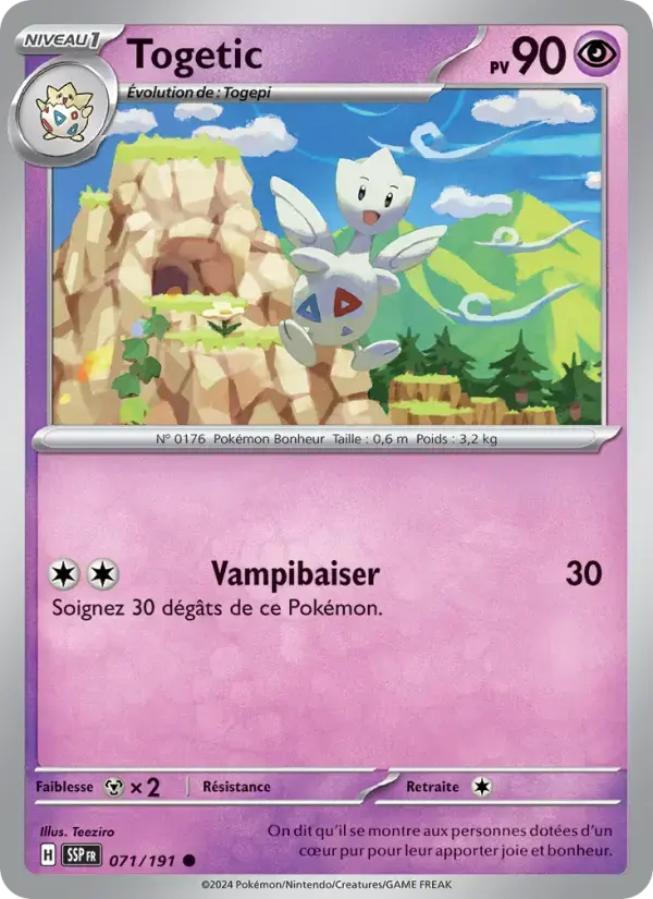 Carte Pokémon Togetic #071 — Étincelles Déferlantes
