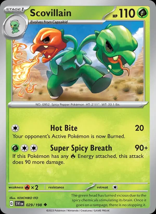 Carte Pokémon Scovilain #029 — Écarlate et Violet