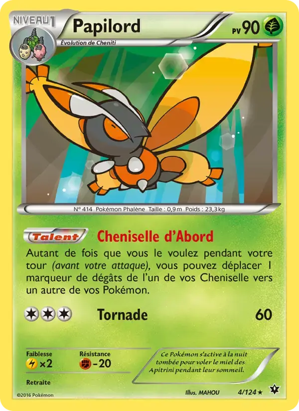 Carte Pokémon Papilord #4 — Impact des Destins