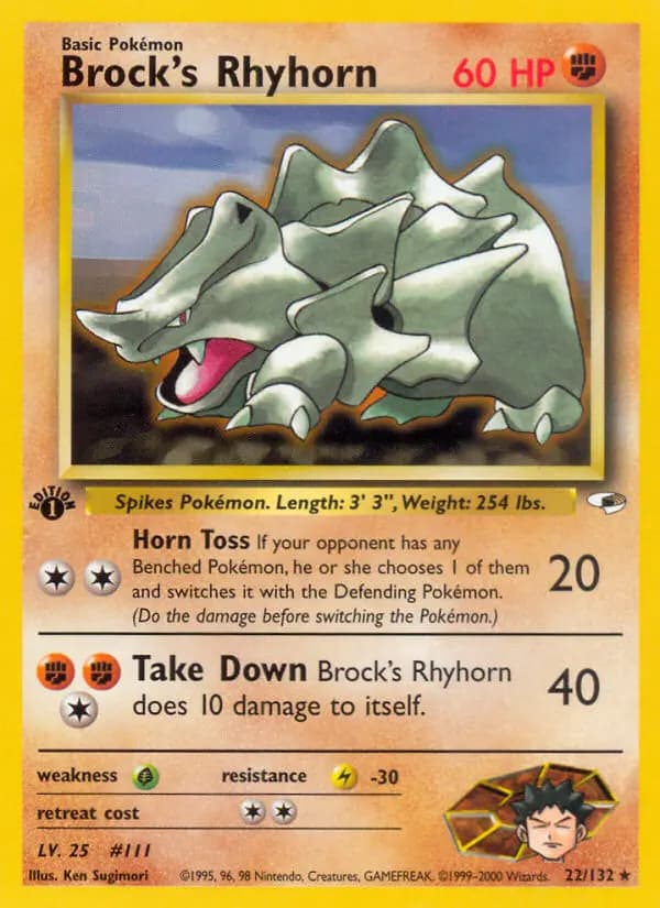 Brock's Rhyhorn #22 — Gym Heroes