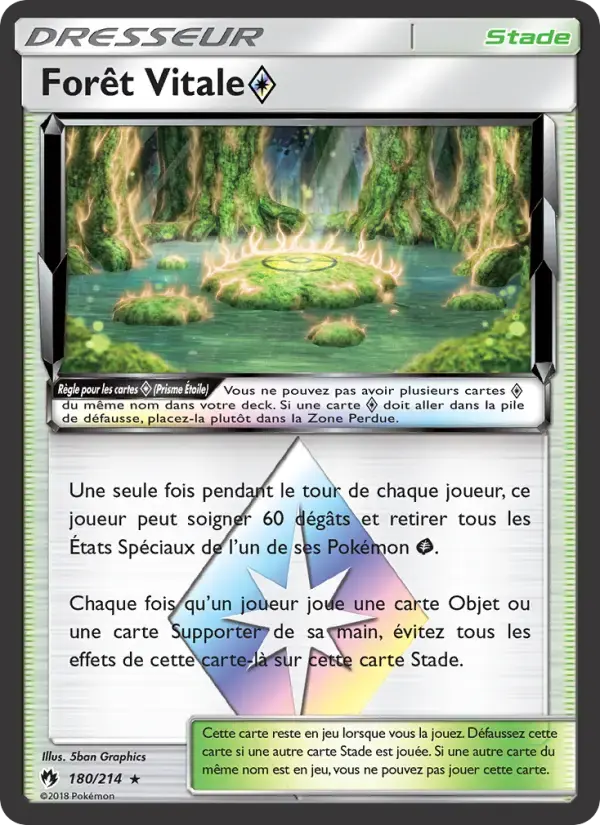 Carte Pokémon Forêt Vitale ◇ #180 — Tonnerre Perdu