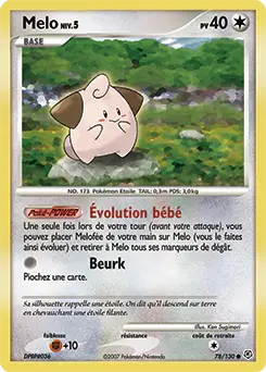 Carte Pokémon Melo #78 — Diamant et Perle