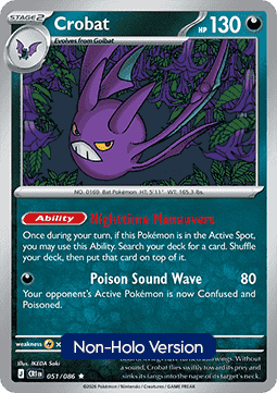 Crobat #051 Non Holo — Chaos Rising