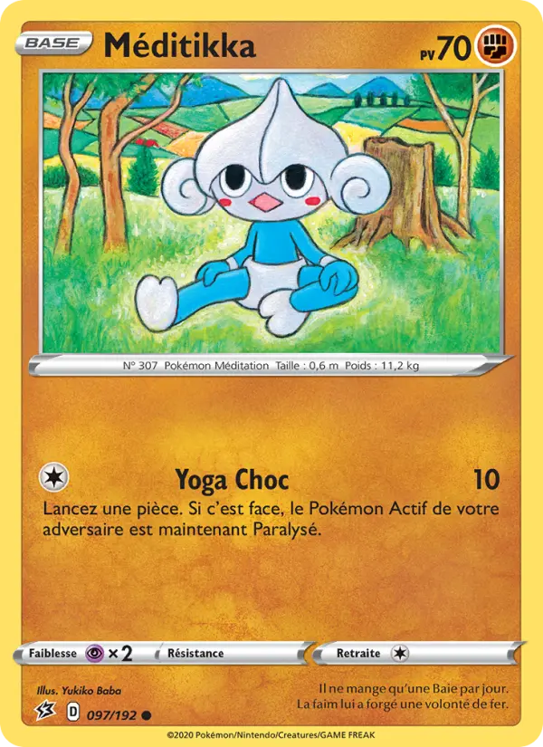 Carte Pokémon Méditikka #97 — Clash des Rebelles