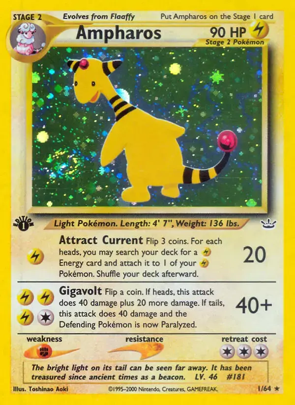 Ampharos #1 — Neo Revelation