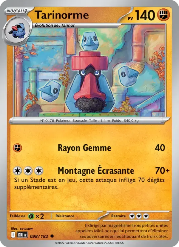 Carte Pokémon Tarinorme #098 — Rivalités Destinées